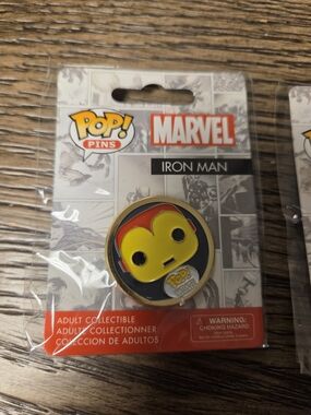 Funko Marvel Iron Man Enamel Pin - Yellow & Red
